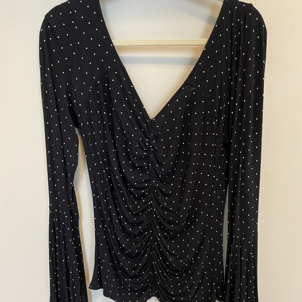 Free people polka dot shirt